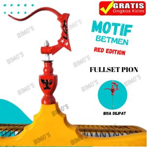 Gantungan Lipat Betmen Fullset Pion Cantolan Sangkar Burung Kotak Lovebird Murai