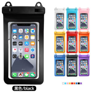 IPX8 Waterproof Mobile Phone Pouch PVC Transparent Swimming Diving With 9 Brilliant Colors