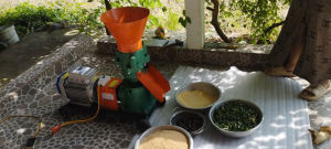 Máy Ép Cám Viên S160 Trục Liền 3 Quả Lô