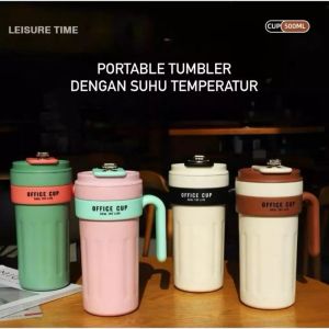 Portabel Tumbler Dengan Suhu Temperatur 500ml Bahan Stainless SUS 304