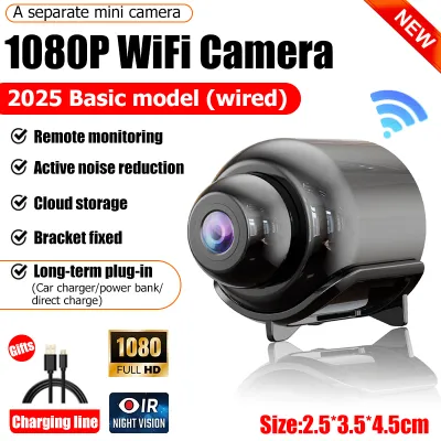 [You dont need WiFi to use it] baby monitoring camera 4K HD+32G memory card+8 million pixels mobile view/night vision/AP hotspot/recording/video mini camera hidden camera small camera mini cctv camera