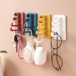 Móc Treo Đồ Hình Cây Thông Đa Năng 4 Chấu Treo Chìa Khóa Vật Dụng - Dán Tường Tiện Lợi