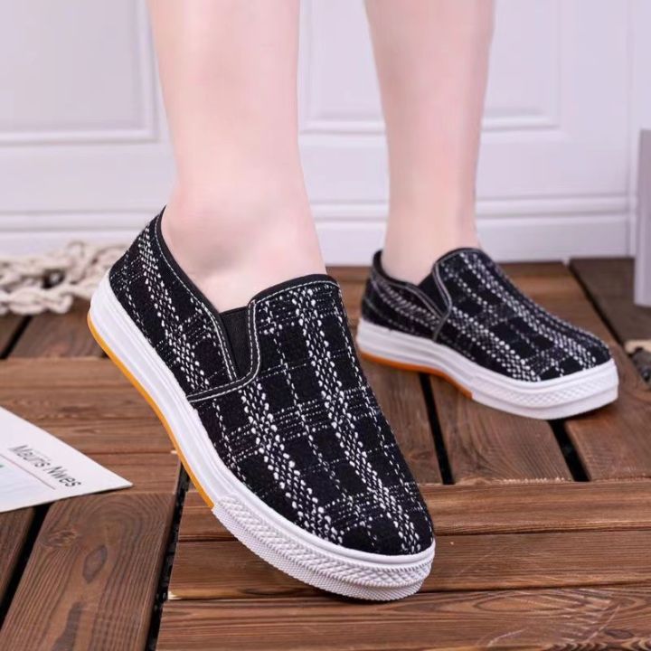 Free%20Shipping%20Women'S%20Shoes%20For%20Spring%20And%20Autumn,%20Canvas%20Shoes,%20Casual%20Black%20Shoes,%20Trendy%20Korean-Style%20Flat%20Sneakers%20-%20Image%203