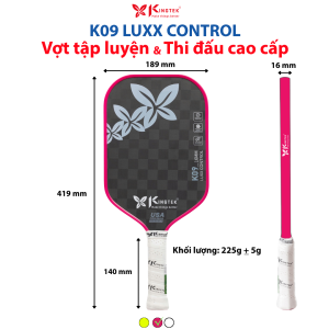 GIAO HỎA TỐC - Vợt Pickleball Kingtek K09 Luxx Control 16mm – Chính Hãng