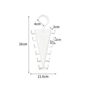 GFNET Tiết kiệm không gian Móc treo hình chữ V Có thể xoay được Gắn tường Móc treo hai Di động 12 móc treo Giá đỡ đa năng nhiều móc