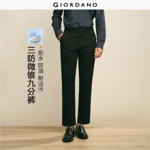 Giordano Men G+ triple-protection mid rise ankle length pants Free Shipping 01126063
