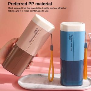 Portable Toothbrush Toothpaste Holder Storage Case Box Organizer Camping Storage Cup Travel Outdoor Holder Bathroom Organizers