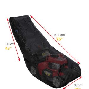 WAPKTY Chống mưa và chống rách Bọc máy cắt cỏ 210D Polyester Oxford. Đóng dây rút Vỏ bảo vệ ngoài trời Chất lượng cao Chống bụi Bọc máy cắt cỏ đẩy Kho lưu trữ ngoài trời