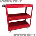 Heavyduty Utility Cart with 3 Layers, Rolling Tool Cart on Wheels, 400lbs Load Capacity. 