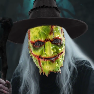 Scary Witches Party Mask Realistic Design Comfortable Wear Ideal For Haunting House Themed Event