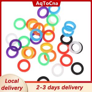 [COD] AqToCna Ship within 24 hours 32X Bright Colors Hollow Silicone Key Cap Covers Topper Keyring Gift