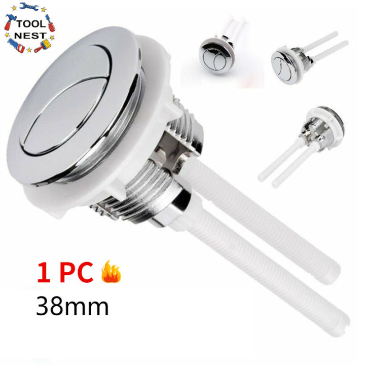 Tool Nest ABS Thread Dual Flush Toilet Water Tank Push Button Hole ...