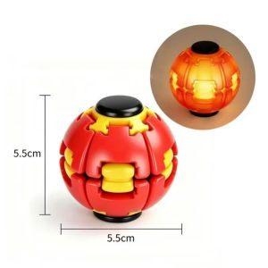 **Malaysia Seller** LED 3D Printed Stress Relief Gyro Compression Spinning Ball Movable Fidget Spinner Fingertip Toys mainan bola