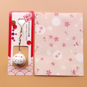XINSU38 Ornaments Gifts Cute Water Bells DIY Trinkets Maneki Neko Phone Pendant Bells Pendant Keyring Japan Daruma Lucky Cat Keychains