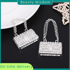 Beauty Wisdom Metal Chain Handbag Pack Doll Bag Miniature Shopping Handbag For Clothes Dollhouse Miniature Kids Toy