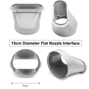 Specool® 1.5M/2M Flexible Air Conditioner Exhaust Pipe Vent Hose Duct Outlet Diameter 130/150mm Telescopic Exhaust Duct