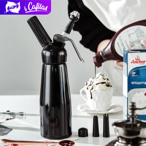 【i Cafilas】[ZD-001] Cake Whipped Cream Dispenser Foamer 500ml Portable Cream Whipper for Coffee Desserts Cream Decorating