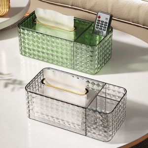 Hộp dựng giấy ăn để bàn trong suốt sang trọng tiện lợi