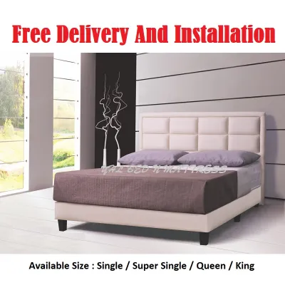 YHL SQ PU Leather Divan Bed Frame