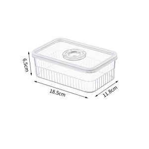 Vixplorn Transparent Food Storage Container Fridge Freezer Organizer Meat Food Storage Stackable Box 冰箱收納盒