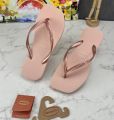 New Best seller Hvainas Fashion Slim Square Flip Flops Plain Slipper for women. 