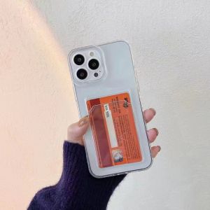 Redmi Poco X3 X4 M3 M4 F4 F5 Pro A1 A1Plus 6A 7A 9 9A 9C 10C 10A 12 12C 12Pro Note8 Note9 Note10 N0te10/10S Note11 Note12 Pro MI11 MI12 MI13 Lite Clear Card Holder Soft Phone Case Transparent Tpu Casing