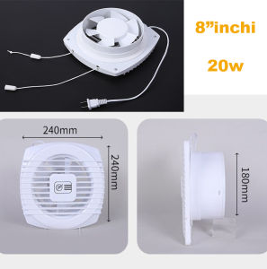 exhaust fan kipas ventilasi kamar mandi dapur penghilang bau knalpot volume udara besar 12W - 20W Hemat 220V 4 inci 6 inci 8 inci model tarik