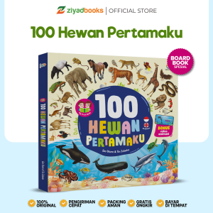 Ziyadbooks - Buku Anak 1 Tahun - 100 Hewan Pertamaku - Boardbook