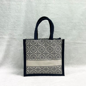 Canvas Laminated Tote Bag Big Small Jute Beg Tangan Wanita Murah Totebag Handbag Shoulder