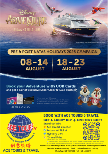 [Disney Cruise Line] Disney Adventure | 3 Night Voyages | Departing from Singapore (APR - JUN 2026）