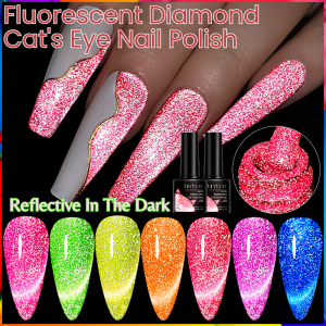 💅 Fancy Fingers 💅 Cats Eye 8Color Contact Lenses เล็บเจลแบบไดนามิกเพชรประกายสะท้อนแสงคริสตัลเล็บเล็บ UV ให้ดูเรื่องแสงเลเซอร์ วัตถุประสงค์ ราคาคิดเห็น