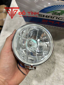 Đèn trợ sáng ô tô công nông ba gác. Đèn tròn inox điện 12/24v thay bóng (1 Chiếc)
