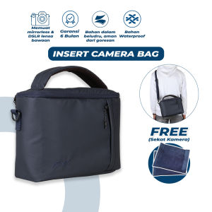 ATVA - Insert Camera Tas Kamera Sling Bag Kamera Pouch Kamera Mirorrless Series Navy