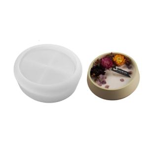 Creative Round Resin Castes Sturdy Silicone Mould Stylish Dishes Tray Mould Accessory for Customes Craft Projects