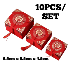 [HY] (10pcs/Set) Kotak Gula Majlis Kahwin Wedding Gift Box Doorgift Candy Box Small Box (10个1组) 结婚喜糖盒子伴手礼婚礼用品
