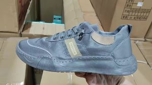 AU Mens Shoes Summer 2024 New style easy-to-wear breathable ice silk canvas shoes for men casual and trendy sneakers