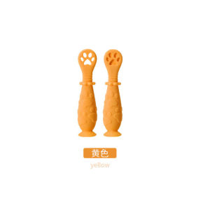 2Pcs Baby Double-Sided Training Weaning Pre-Spoon Training Spoon For Baby BPA Free Learning Utensils