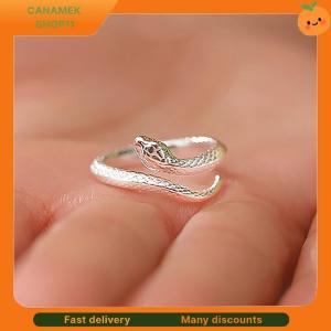 ❣️❣️❣️ Creative Snake Ring Fashion Animal Finger Ring Opening Adjustable Personality Ring For Men Women Tail Ring Jewelry