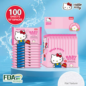 Hello Kitty Baby Wipes High Quality Spun Laced Non-Woven Fabric 10sheet 10packs/bundle Handy Pack