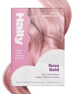 Hally Hair Color Cloud Demi-Permanent Blonde Hair Color Foam 4 fl oz Lasts up to 25 washes with an ammonia-free no-bleach formula for easy low-commitment at-home coloring.