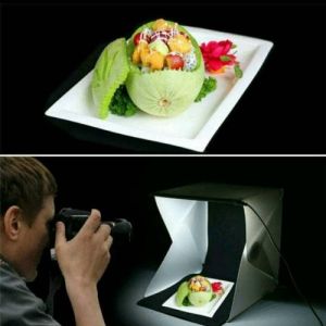 Mini Photo Studio box Medium 30x30 portable LED kotak foto produk