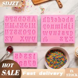 SDJZT 3D Thư Số Silicone Fondant Khuôn Mẫu Sô Cô La Bánh Khuôn Mẫu Bánh Trang Trí Tự Làm Công Cụ Thạch Cookie Nướng In Ấn Khuôn