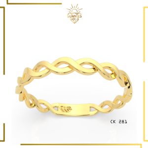 CINCIN EMAS WANITA KADAR 8 KARAT & KADAR 6 KARAT CINCIN RANTAI WANITA MEWAH MODEL BARU CK 281