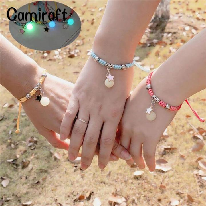 Amazon.com: AMOR SPES Red Heart Charm Bracelets for Women Sisters Bracelets  for 3 Best Friends Bracelets Friendship Gifts Handmade (A): Clothing, Shoes  & Jewelry