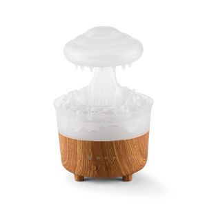 New Water Droplet Humidifier Portable Home Aromatherapy Machine with Colorful Atmosphere Light Humidifier USB Rain Cloud Essential Oil Diffuser