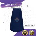 FH033 - SKIRT PENDEK BIRU COTTON. 