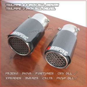 Tinggal Baud Aja !! Knalpot Mobil Buntut Akrapovic Carbon Muffler Cutter Mobil