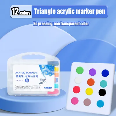 12/24/36/48/60 Colors Acrylic Marker Pen Non Fading Waterproof DIY painting Marker Pen