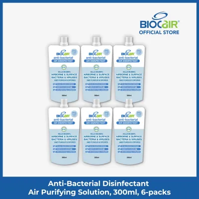 BioCair Anti-Bacterial Disinfectant Air Purifying Solution 300ml 6-Pack