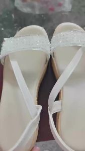 [Free Shipping] WomenS Wedge Sandals For Outdoor Wear Summer 2026 New Style Thick-Soled Single-Strap Elegant High-Heeled Beach Sandals